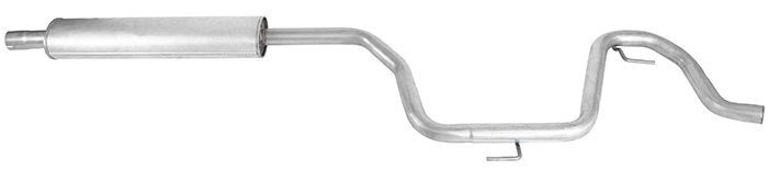 Exhaust muffler front