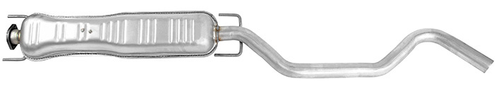 Exhaust muffler middle