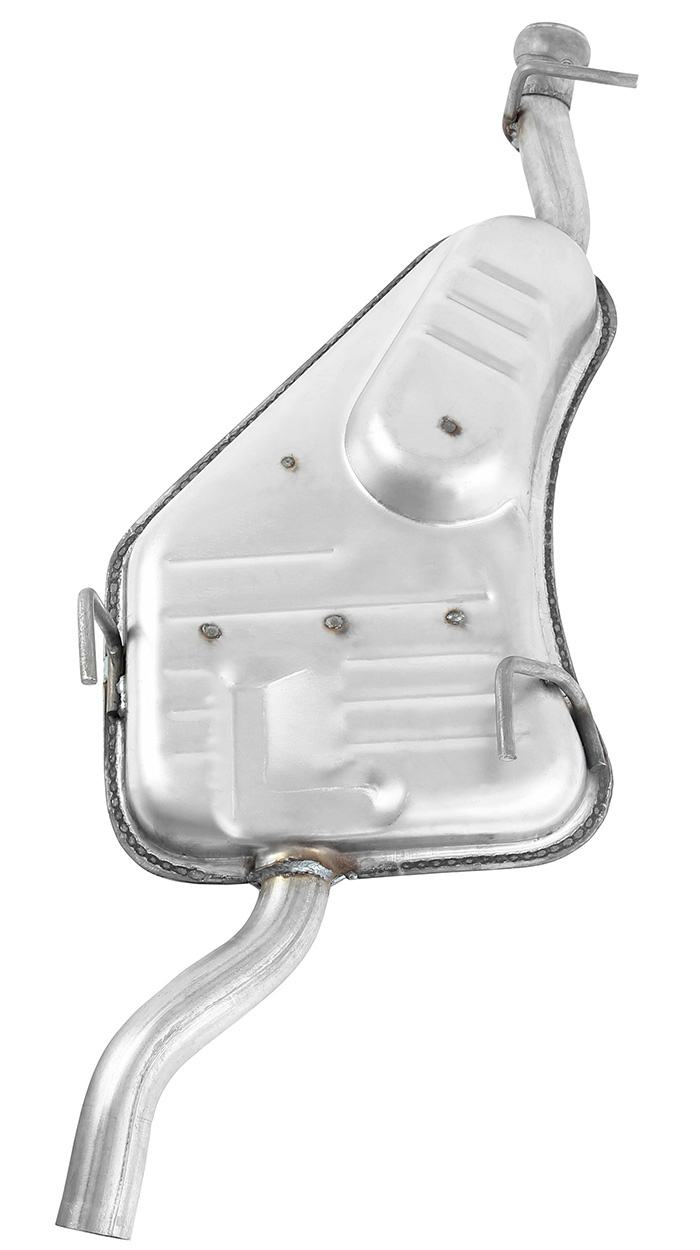 Exhaust muffler rear