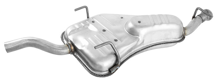 Exhaust muffler rear