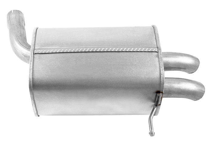 Exhaust muffler rear