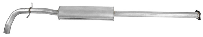 Exhaust muffler middle
