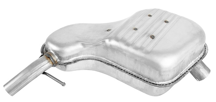 Exhaust muffler rear
