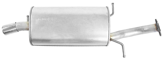Exhaust muffler rear