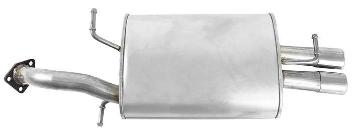 Exhaust muffler rear