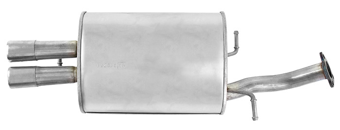 Exhaust muffler rear