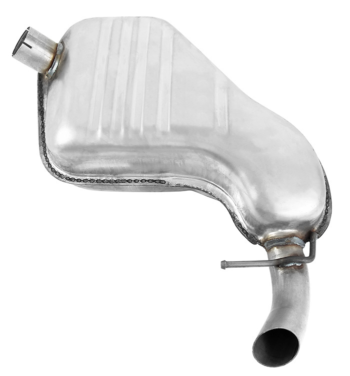 Exhaust muffler rear