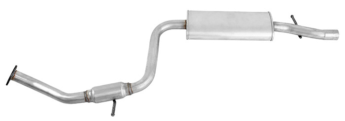 Exhaust muffler middle