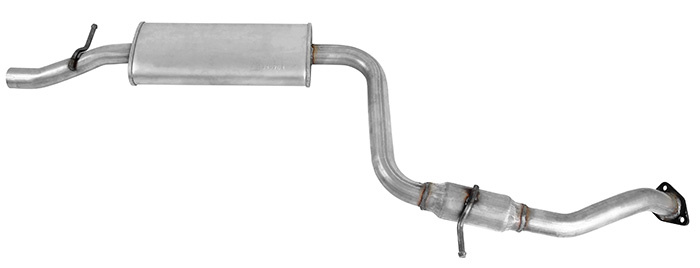 Exhaust muffler middle