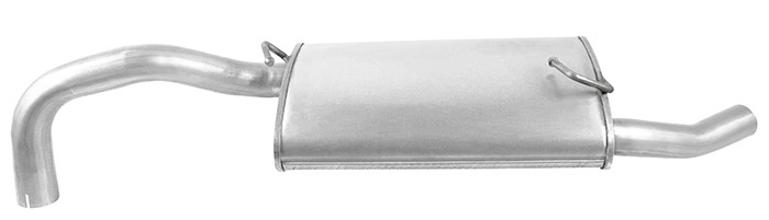 Exhaust muffler rear