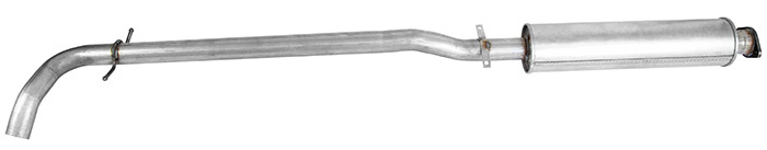 Exhaust muffler middle