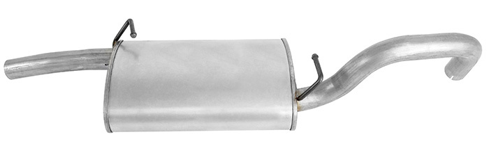 Exhaust muffler rear