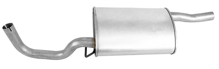Exhaust muffler rear