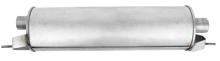 Exhaust muffler rear