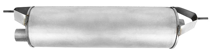 Exhaust muffler rear