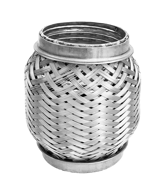 Flexible steel pipe interlock