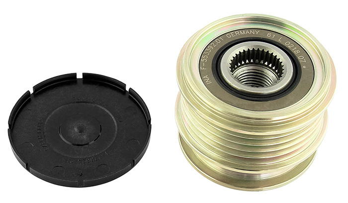 Belt pulley for alternator