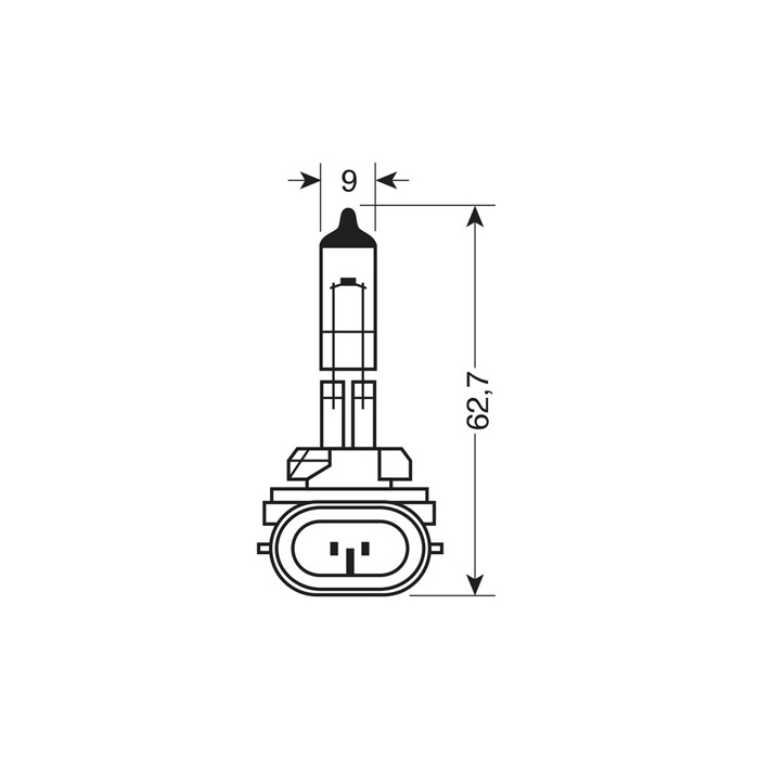 H27/2 - 27W - PGJ13 - 12V - Osram Original Line - 1 pcs