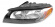 Headlamp black electric left Headlamp black electric left