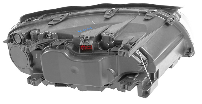 Headlamp black electric left