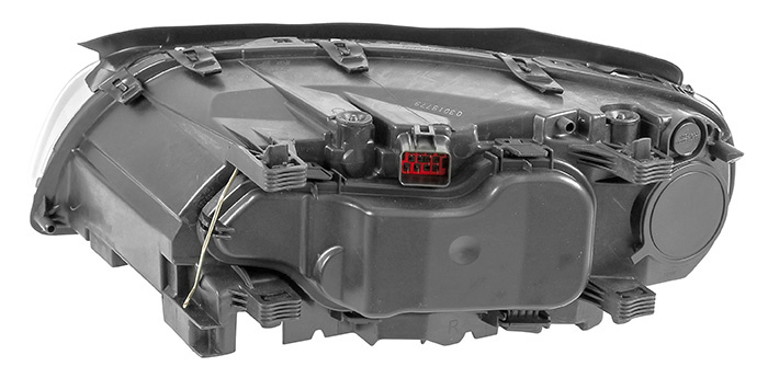 Headlamp black electric right