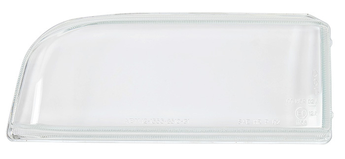Headlamp glass crystal left