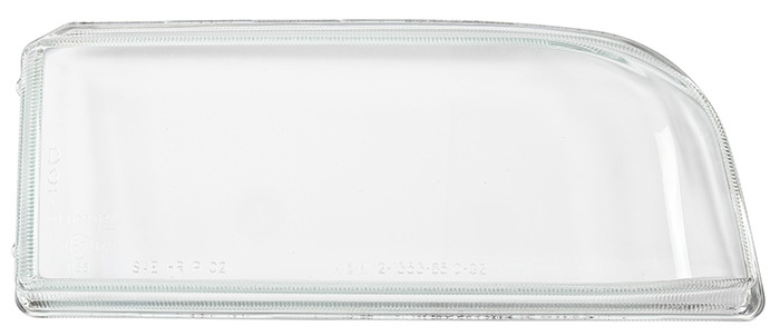 Headlamp glass crystal right