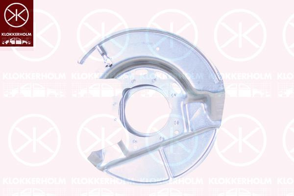 Brake dust shield front right