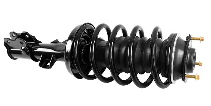 Shock absorber kit with spring and strut mounts