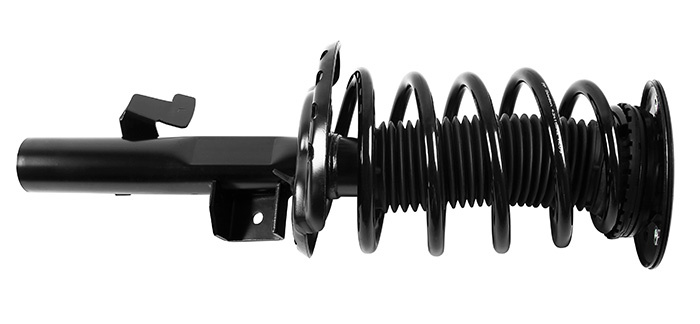 Shock absorber kit with spring and strut mounts