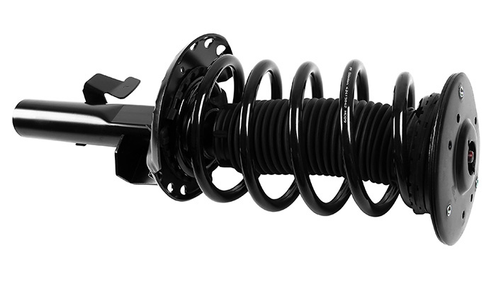 Shock absorber kit with spring and strut mounts