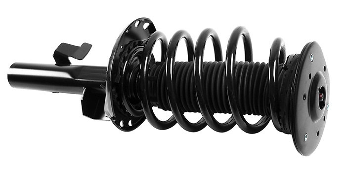 Shock absorber kit with spring and strut mounts