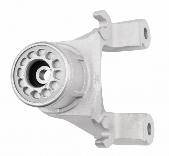 Suspension strut rear axle upper