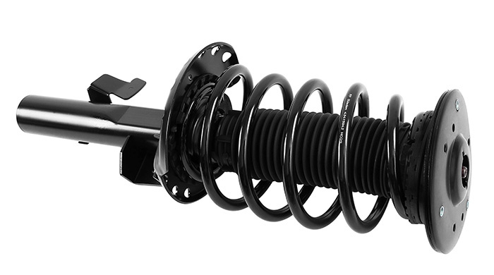 Shock absorber kit with spring and strut mounts