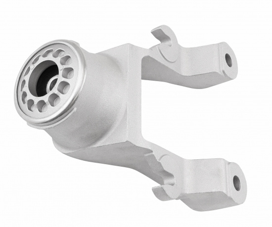 Suspension strut rear axle upper