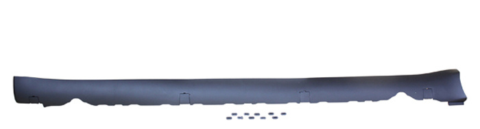 Prydnads-/ Skyddlist Sidov�gg Svart