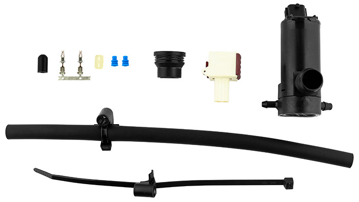 Washer pump with tank