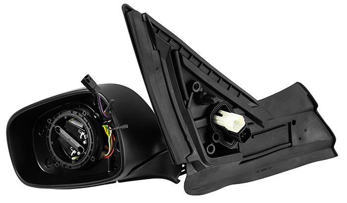 Rear view mirror w/o glass LH