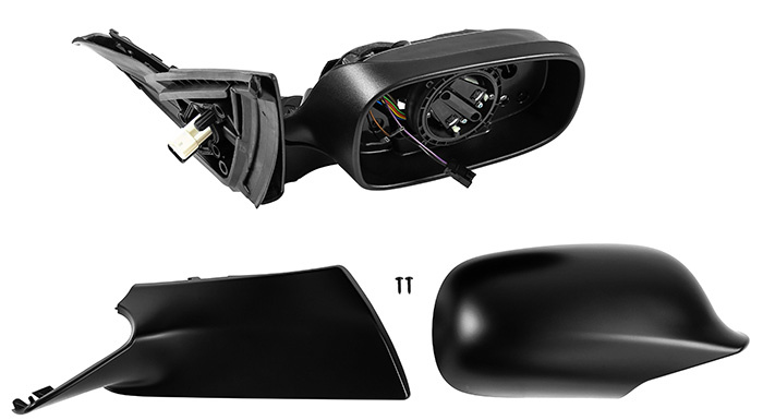 Rear view mirror w/o glass RH