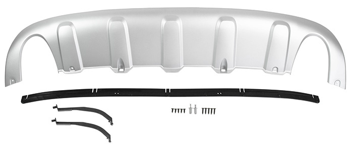Skid plate rear bumper