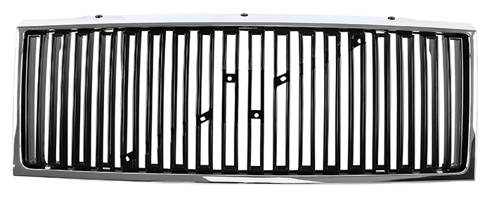 Grille chrome frame black