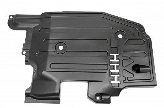 Floor pan splash shield right