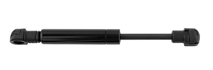 Gas spring cargo divider grill