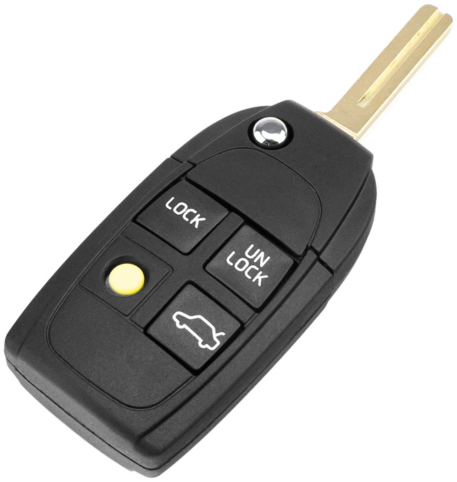 Remote control cover with key