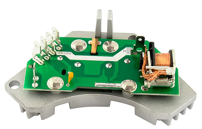 Interior blower control unit