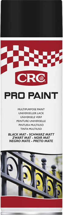 Pro Paint Black Matt aerosol 500 ml