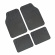 Drena 4 set of 4 pcs universal pvc car mats - Grey