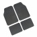 Drena 4 set of 4 pcs universal pvc car mats - Grey Drena 4 set of 4 pcs universal pvc car mats - Grey