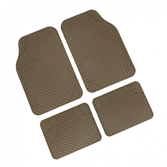 Drena 4 set of 4 pcs universal pvc car mats - Beige