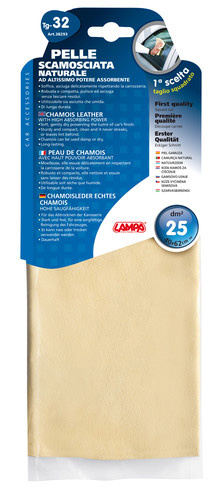 Natural chamois leather - 32 - 40x62 cm ca